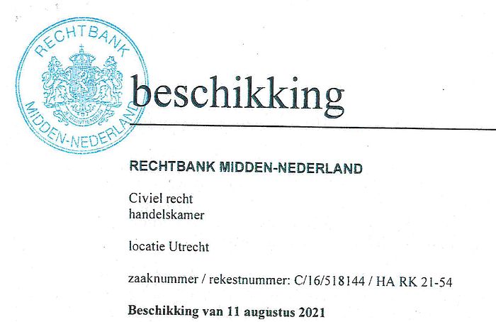 Rechtbank Utrecht verklaart ANBB niet ontvankelijk